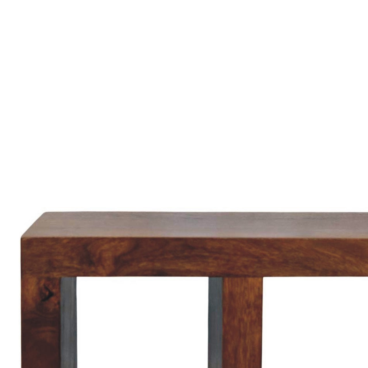 Orion Curved Chestnut Media Unit - Solid Wood TV Stand with Curved Design