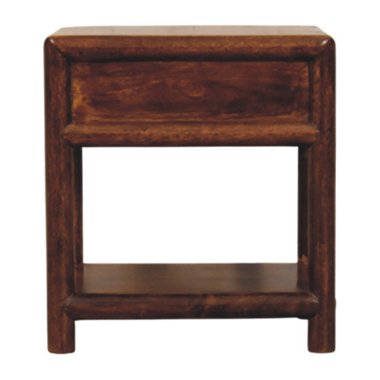Regency Chestnut Nightstand - Solid Wood Nightstand with Drawer & Shelf