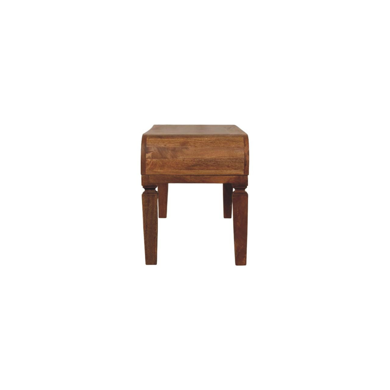 Arcus Coffee Table – Solid Wood Center Table in Amber Oak Finish