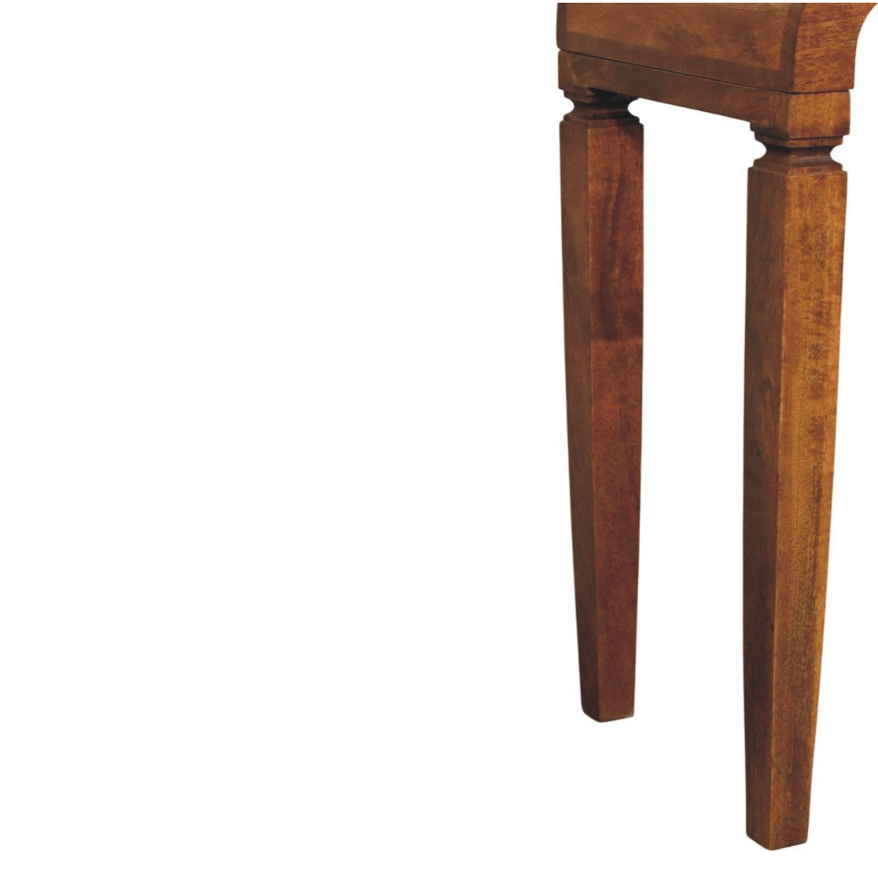 Arcus Console Table - Solid Mango Wood in Amber Oak Finish