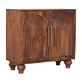 Arco Groove Sideboard | Solid Mango Wood in Roasted Almond