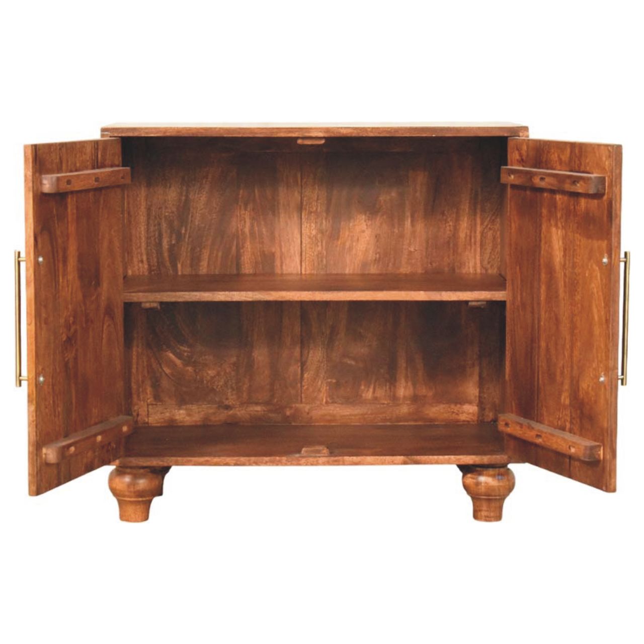 Arco Groove Sideboard | Solid Mango Wood in Roasted Almond