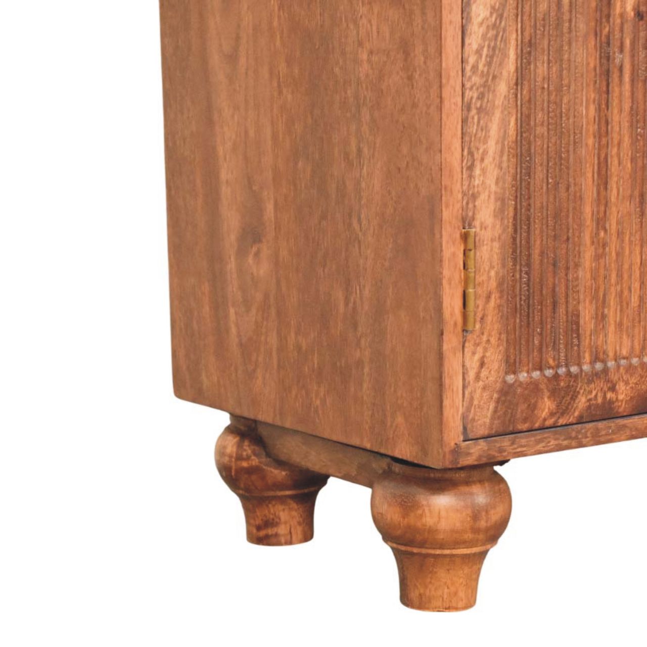 Arco Groove Sideboard | Solid Mango Wood in Roasted Almond