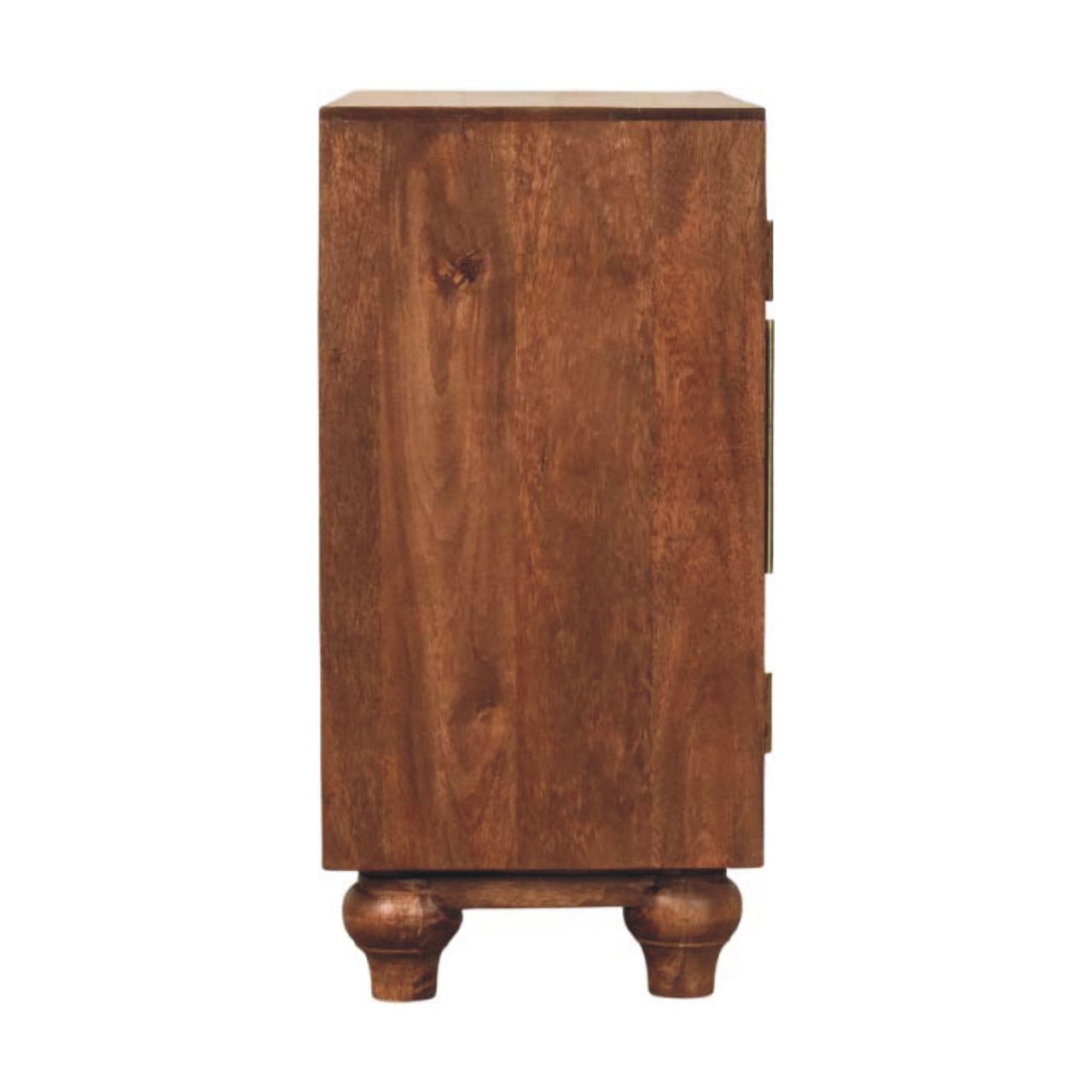 Arco Groove Sideboard | Solid Mango Wood in Roasted Almond