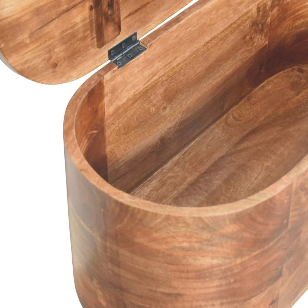 Curva Storage Trunk - Solid Mango Wood in Roasted Almond Finish