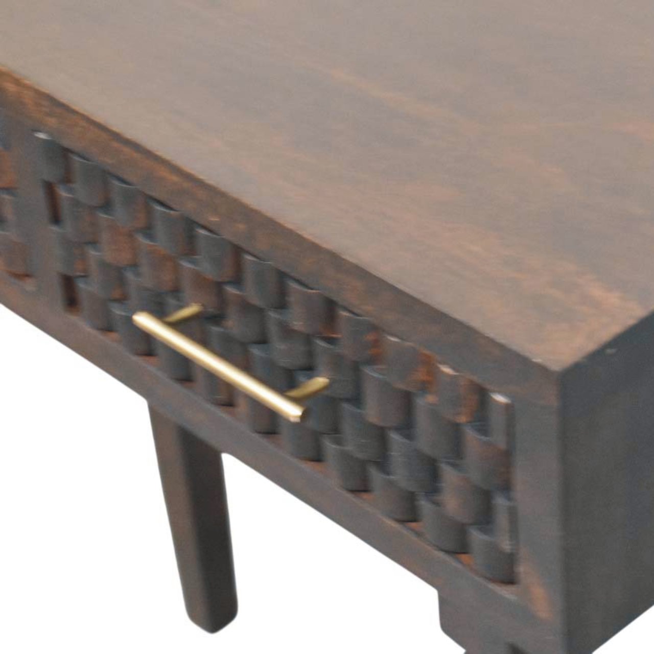 Arno Console Table - 2 Drawer Hand carved Console from Solid Wood