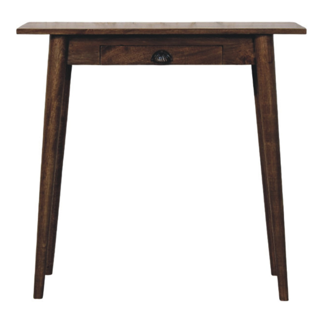 Classic Grey Solid Mango Wood Nordic Writing Desk