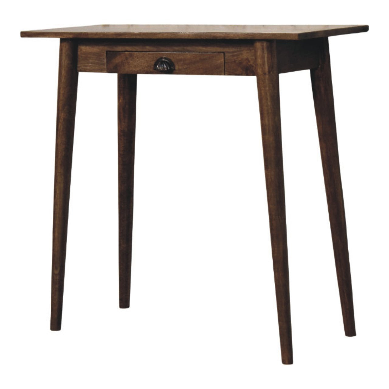 Classic Grey Solid Mango Wood Nordic Writing Desk