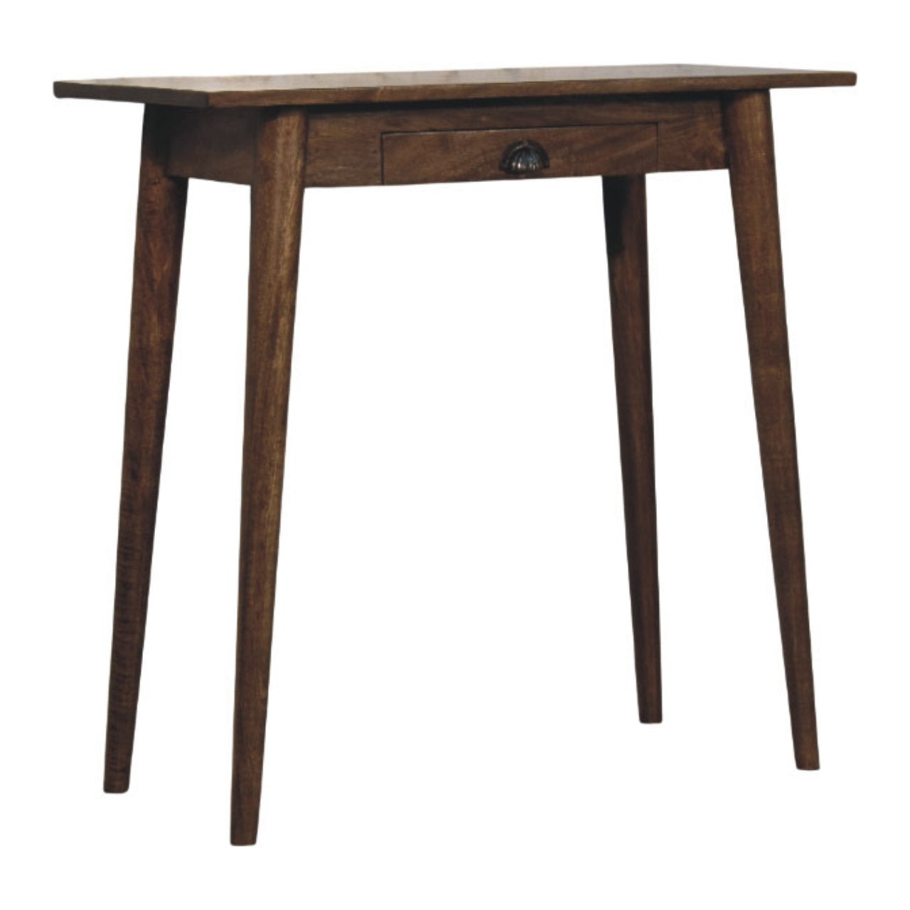 Classic Grey Solid Mango Wood Nordic Writing Desk