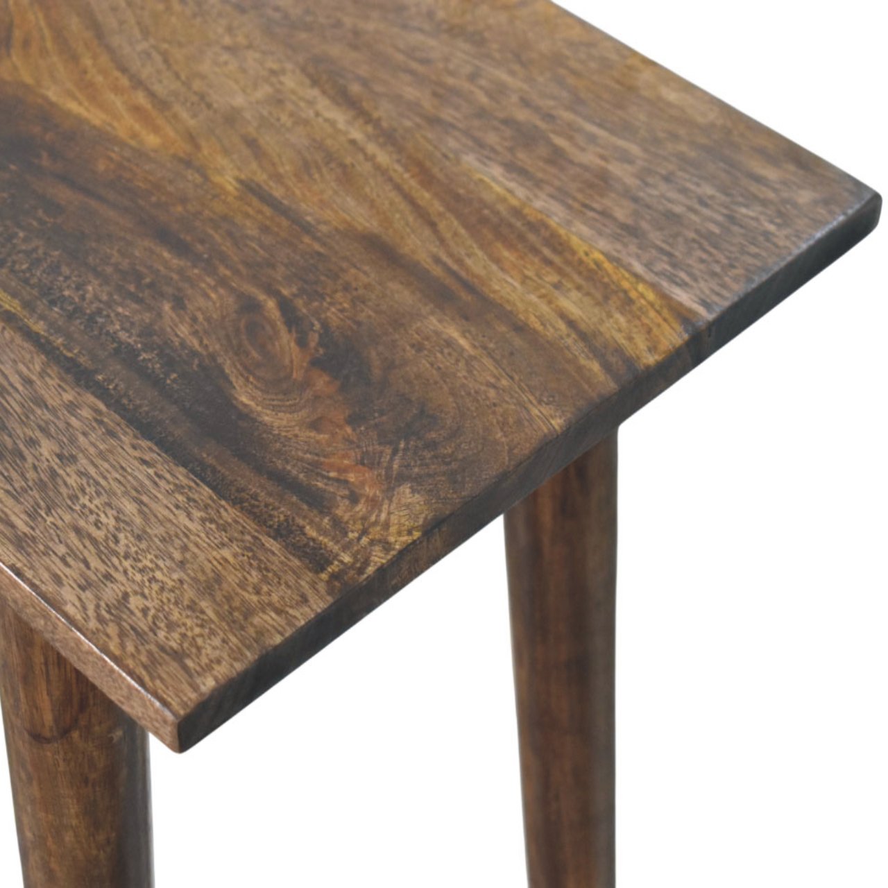 Classic Grey Solid Mango Wood Nordic Writing Desk