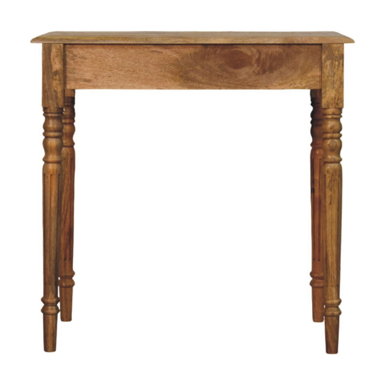 Oak-ish Solid Mango Wood 1-Drawer Writing Desk