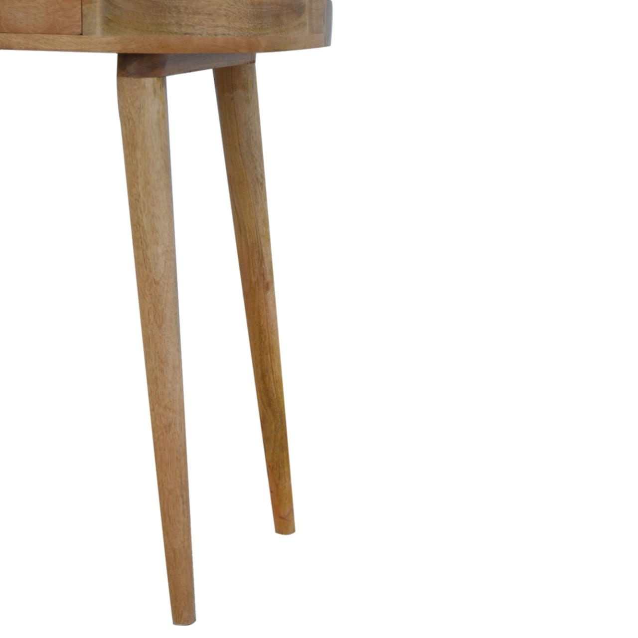 Classic Albion Oak Console Table with 1 Drawer, Solid Wood & Nordic Legs