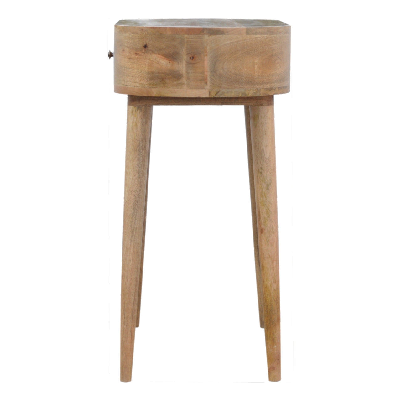 Classic Albion Oak Console Table with 1 Drawer, Solid Wood & Nordic Legs