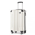 Kono 19 Inch ABS Lightweight Compact Hard Shell Cabin Suitcase Travel Carry - On Luggage - Beige