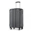 Kono 19 Inch ABS Lightweight Compact Hard Shell Cabin Suitcase Travel Carry - On Luggage - Grey
