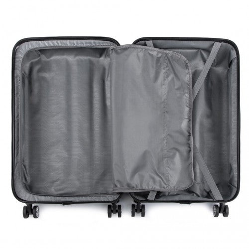 Kono 19 Inch ABS Lightweight Compact Hard Shell Cabin Suitcase Travel Carry - On Luggage - Grey