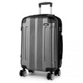 Kono 24 Inch ABS Hard Shell Suitcase Luggage - Grey