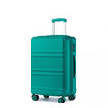 Kono ABS 24 Inch Sculpted Horizontal Design Suitcase - Teal