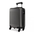 Kono 19 Inch ABS Hard Shell Carry On Luggage 4 Wheel Spinner Suitcase - Grey