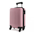 Kono 19 Inch ABS Hard Shell Carry On Luggage 4 Wheel Spinner Suitcase - Pink