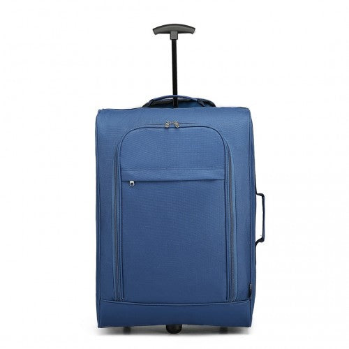Kono CABIN SIZE SOFT SHELL HAND LUGGAGE - BLUE