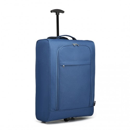Kono CABIN SIZE SOFT SHELL HAND LUGGAGE - BLUE