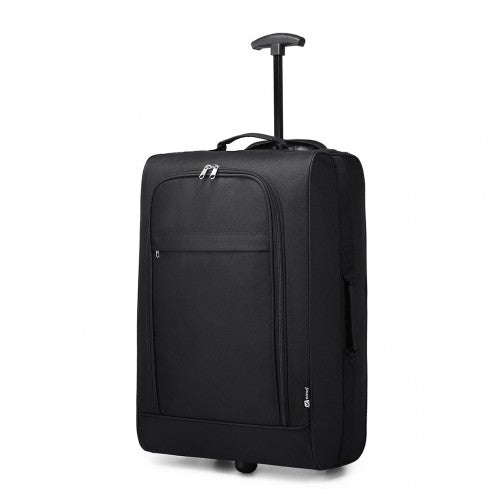 Kono CABIN SIZE SOFT SHELL HAND LUGGAGE - BLACK