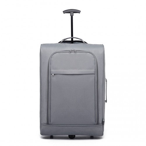 Kono CABIN SIZE SOFT SHELL HAND LUGGAGE - GREY