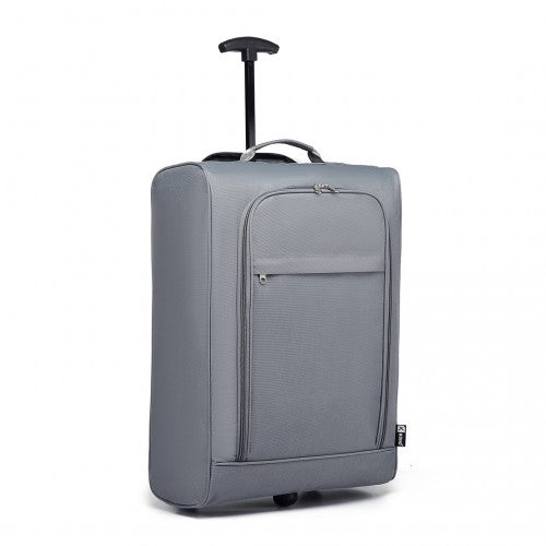 Kono CABIN SIZE SOFT SHELL HAND LUGGAGE - GREY