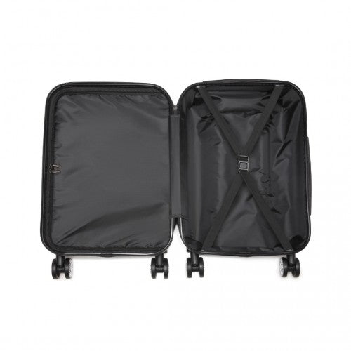 Kono Hard Shell ABS Carry On Suitcase 20 Inch - Nude