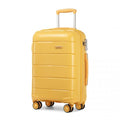 KONO 24 INCH HARD SHELL PP SUITCASE - YELLOW