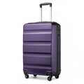 Kono 19 Inch Cabin Size Carry On Suitcase - Streamlined Lightweight ABS Hardshell with Secure TSA Lock - Purple