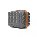 Kono 13 Inch Lightweight Hard Shell ABS Vanity Case - Grey