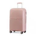 British Traveller 24 Inch Spinner Hard Shell PP Suitcase With TSA Lock - Nude