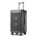 Kono 24 Inch Premium Hard Shell Check - In Suitcase Durable ABS and PC with TSA Lock and Multi - Handle Design for Effortless Travel - Grey And Brown