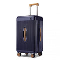 Kono 24 Inch Premium Hard Shell Check - In Suitcase Durable ABS and PC with TSA Lock and Multi - Handle Design for Effortless Travel - Navy And Brown