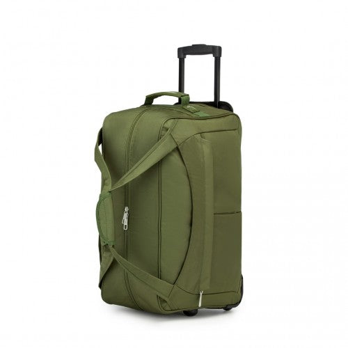 Kono Durable Folding Travel Trolley Bag with Enhanced Features and Multi Compartment - Green