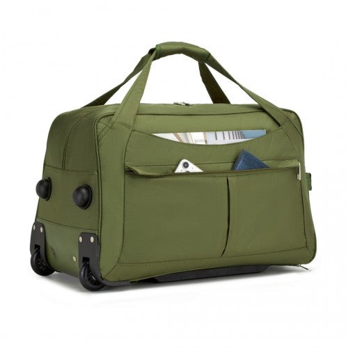 Kono Durable Folding Travel Trolley Bag with Enhanced Features and Multi Compartment - Green