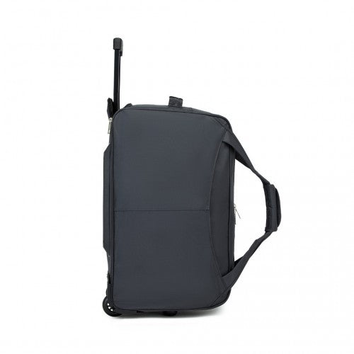 Kono Durable Folding Travel Trolley Bag with Enhanced Features and Multi Compartment - Grey