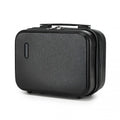 Kono 12 inch Hard Shell Cosmetic Case - Durable Travel Makeup Organizer with YKK Zipper - Black