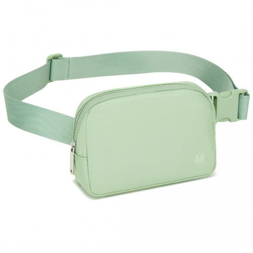 Miss Lulu Lightweight Stylish Water - Resistant Casual Bum Bag - Green