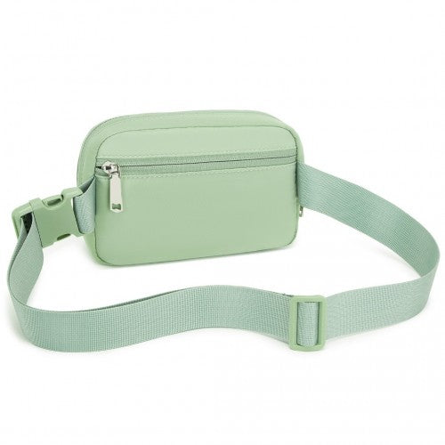 Miss Lulu Lightweight Stylish Water - Resistant Casual Bum Bag - Green