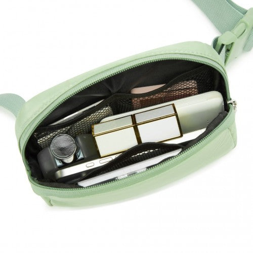 Miss Lulu Lightweight Stylish Water - Resistant Casual Bum Bag - Green