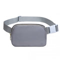 Miss Lulu Lightweight Stylish Water - Resistant Casual Bum Bag - Grey