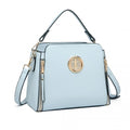 Miss Lulu Leather Look Practical Crossbody Bag - Blue