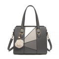 Miss Lulu Colour Block Cross - Body Handbag - Grey