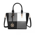 Miss Lulu Muti - Colour Combination Handbag Tote Bag - Black