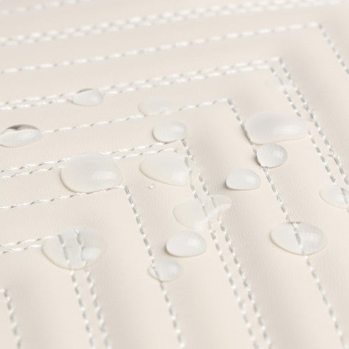 Miss Lulu Water - resistant Chic PU Leather Backpack - Beige And Brown