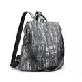 Miss Lulu Versatile Anti - Theft PU Leather Convertible Bag And Backpack - Black