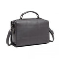 Miss Lulu Multi - Compartment Cross - Body Handbag - Grey